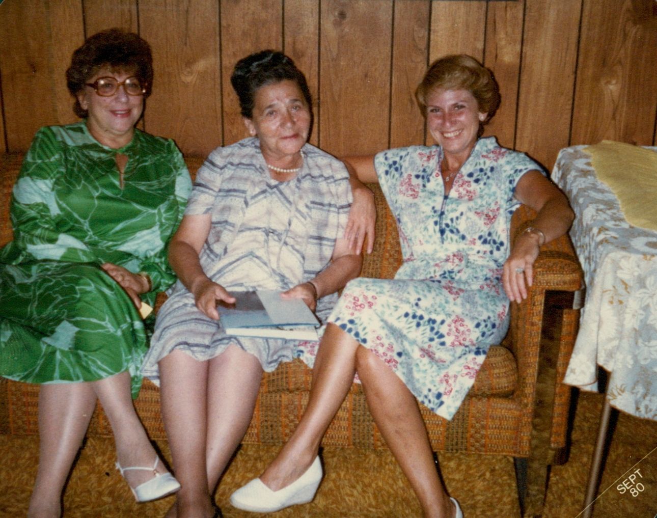 Helen Mueller, Malka (Mollie) Muszkies and Ruth Webber in 1980