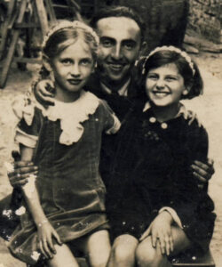 Abram Kirshner with his sisters