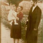 Chaim Yitzchok and Chayele with their firstborn child, 1940;