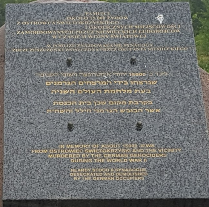 Ostrowiec memorial stone