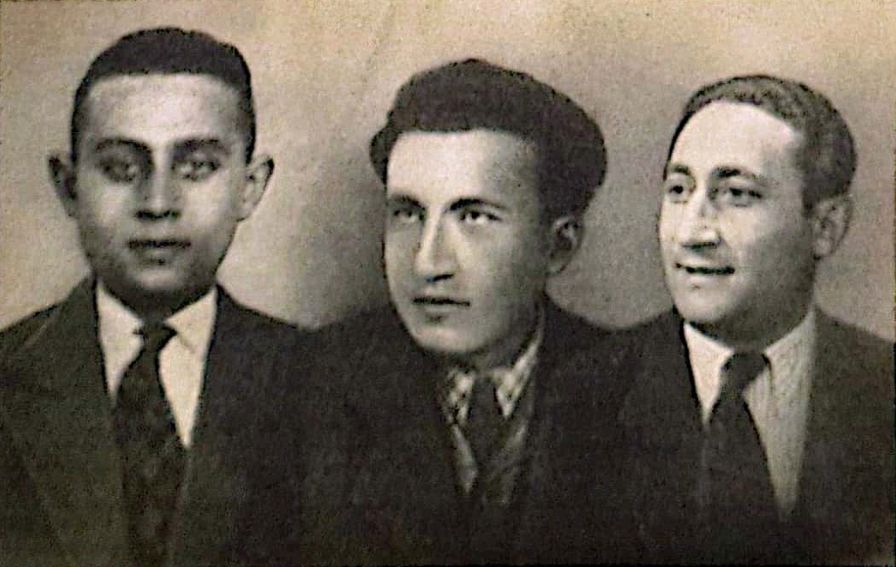 3 Rosenberg brothers, Left to Right: Yosef (Josek), Efraim, Chil Magid 