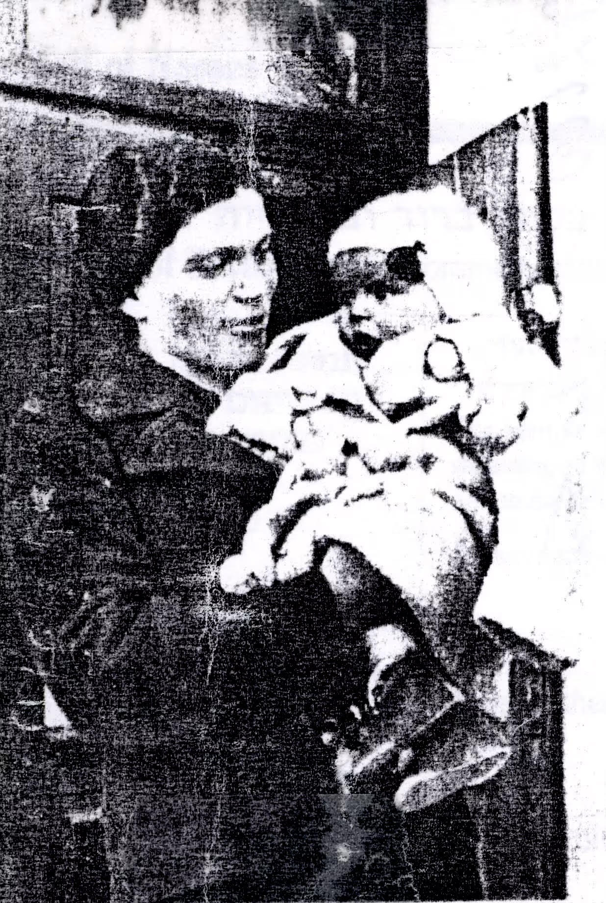 Chaya Kestenberg with her baby